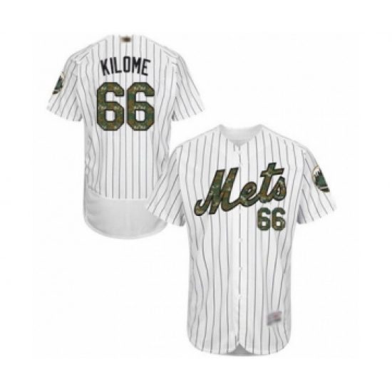 Men's New York Mets #66 Franklyn Kilome Authentic White 2016 Memorial Day Fashion Flex Base Baseball Player Jersey - Ujersey