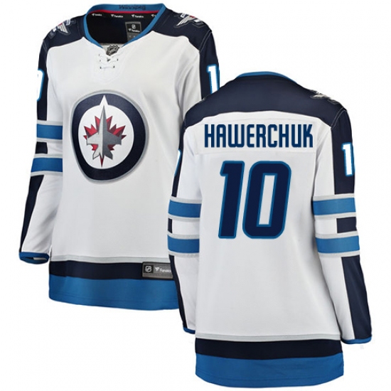 Women's Winnipeg Jets #10 Dale Hawerchuk Fanatics Branded White Away Breakaway NHL Jersey - Ujersey