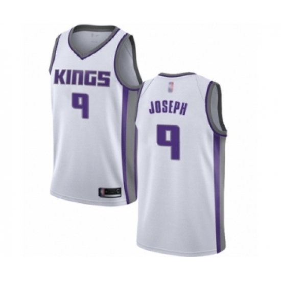 Men's Sacramento Kings #9 Cory Joseph Authentic White Basketball Jersey - Association Edition - Ujersey