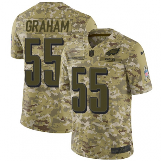 Men's Nike Philadelphia Eagles #55 Brandon Graham Limited Camo 2018 Salute to Service NFL Jersey - Ujersey