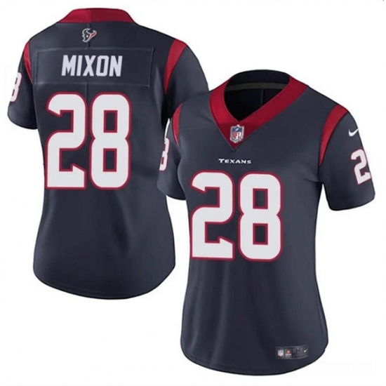 Women's Houston Texans #28 Joe Mixon Navy Vapor Untouchable Limited Stitched Jersey - Ujersey
