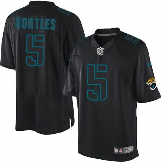 Men's Nike Jacksonville Jaguars #5 Blake Bortles Limited Black Impact NFL Jersey - Ujersey