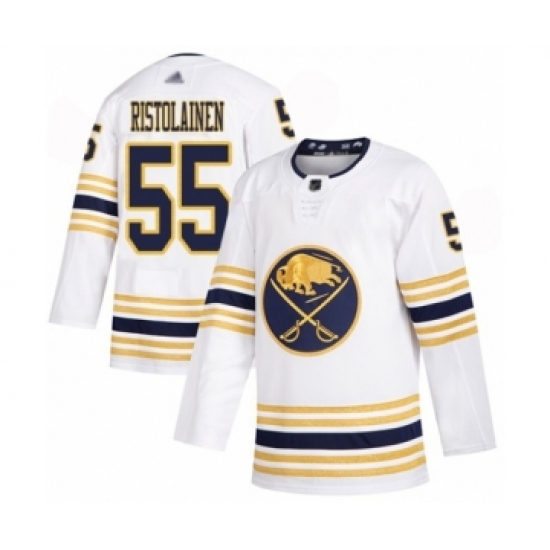 Men's Buffalo Sabres #55 Rasmus Ristolainen Authentic White 50th Season Hockey Jersey - Ujersey