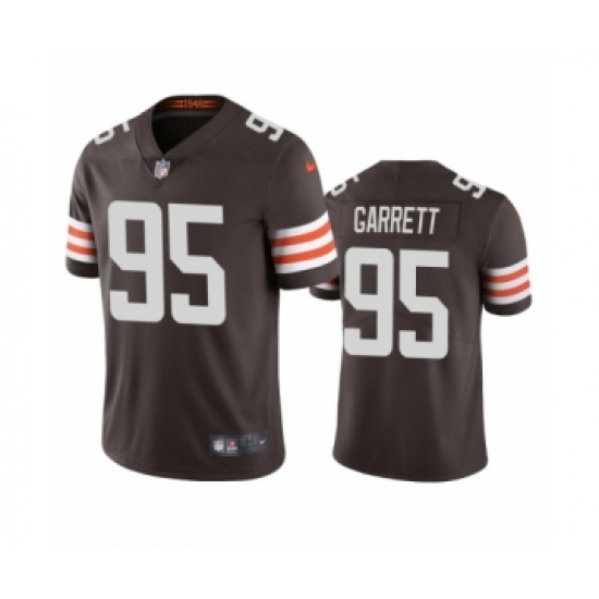 Cleveland Browns #95 Myles Garrett Brown 2020 Vapor Limited Jersey - Ujersey