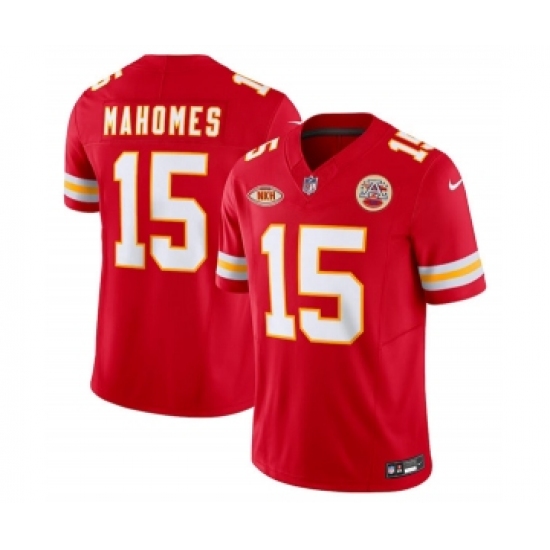 Men's Nike Kansas City Chiefs #15 Patrick Mahomes Red 2023 F.U.S.E. NKH Vapor Untouchable Limited Football Stitched Jersey - Ujersey