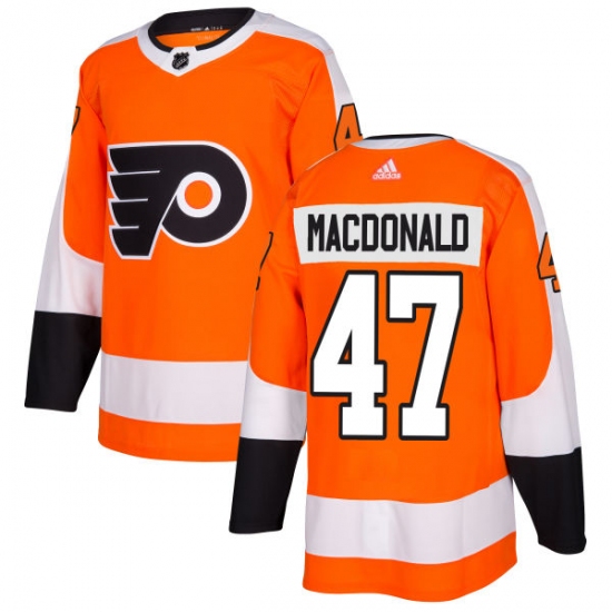 Youth Adidas Philadelphia Flyers #47 Andrew MacDonald Authentic Orange Home NHL Jersey - Ujersey