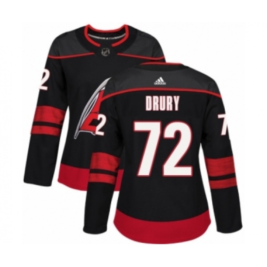 Women's Adidas Carolina Hurricanes #72 Jack Drury Premier Black Alternate NHL Jersey - Ujersey