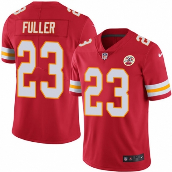 Youth Nike Kansas City Chiefs #23 Kendall Fuller Red Team Color Vapor Untouchable Limited Player NFL Jersey - Ujersey