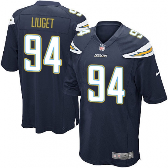 Men's Nike Los Angeles Chargers #94 Corey Liuget Game Navy Blue Team Color NFL Jersey - Ujersey