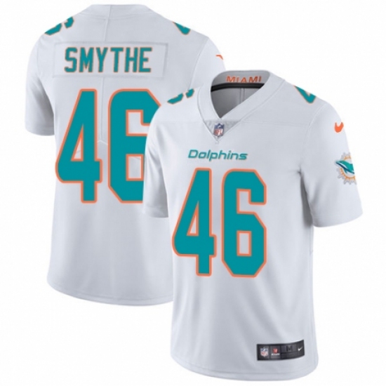 Youth Nike Miami Dolphins #46 Durham Smythe White Vapor Untouchable Limited Player NFL Jersey - Ujersey