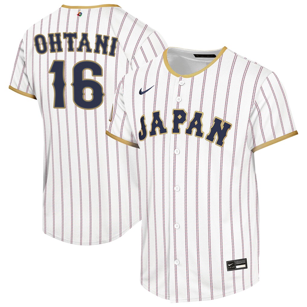 Youth Japan Baseball Shohei Ohtani Nike White 2026 World Baseball Classic Home Replica Jersey - Ujersey