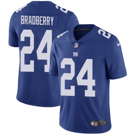 Nike New York Giants #24 James Bradberry Royal Blue Team Color Men's Stitched NFL Vapor Untouchable Limited Jersey - Ujersey
