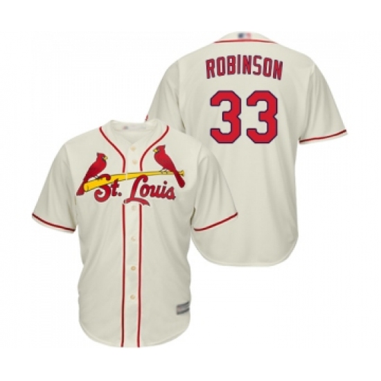 Youth St. Louis Cardinals #33 Drew Robinson Replica Cream Alternate Cool Base Baseball Jersey - Ujersey