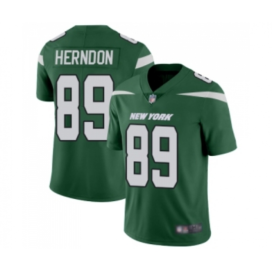 Youth New York Jets #89 Chris Herndon Green Team Color Vapor Untouchable Limited Player Football Jersey - Ujersey
