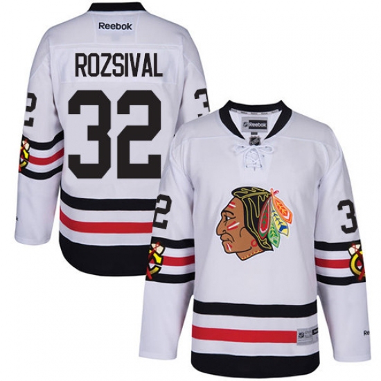 Youth Reebok Chicago Blackhawks #32 Michal Rozsival Authentic White 2017 Winter Classic NHL Jersey - Ujersey