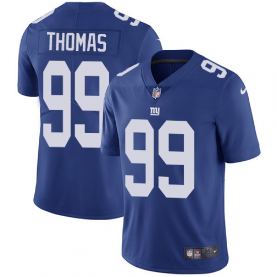 Youth Nike New York Giants #99 Robert Thomas Royal Blue Team Color Vapor Untouchable Limited Player NFL Jersey - Ujersey