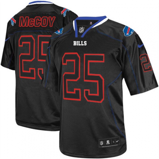 Men's Nike Buffalo Bills #25 LeSean McCoy Elite Lights Out Black NFL Jersey - Ujersey