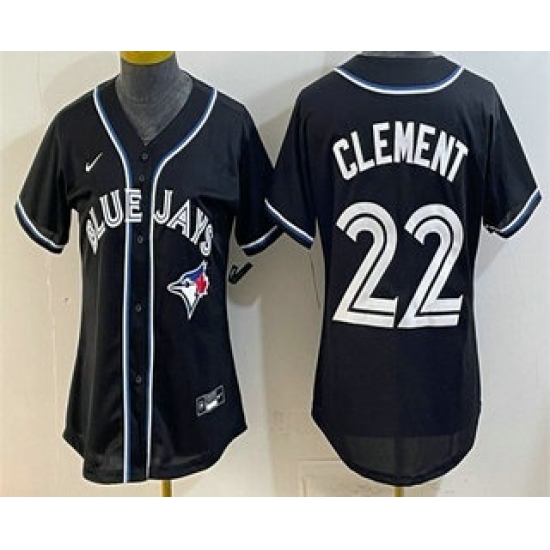 Youth Toronto Blue Jays #22 Ernie Clement 2026 Black Fashion Cool Base Jersey - Ujersey