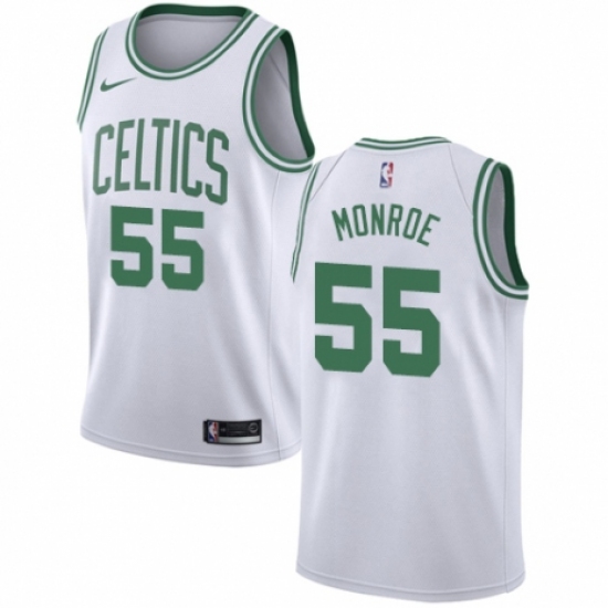 Women's Nike Boston Celtics #55 Greg Monroe Swingman White NBA Jersey - Association Edition - Ujersey