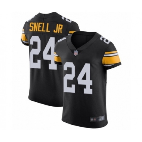 Men's Pittsburgh Steelers #24 Benny Snell Jr. Black Alternate Vapor Untouchable Elite Player Football Jersey - Ujersey
