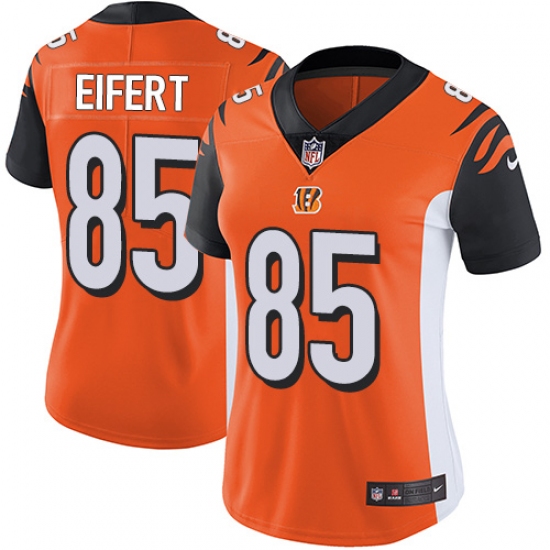 Women's Nike Cincinnati Bengals #85 Tyler Eifert Vapor Untouchable Limited Orange Alternate NFL Jersey - Ujersey