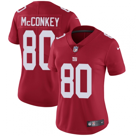 Women's Nike New York Giants #80 Phil McConkey Elite Red Alternate NFL Jersey - Ujersey