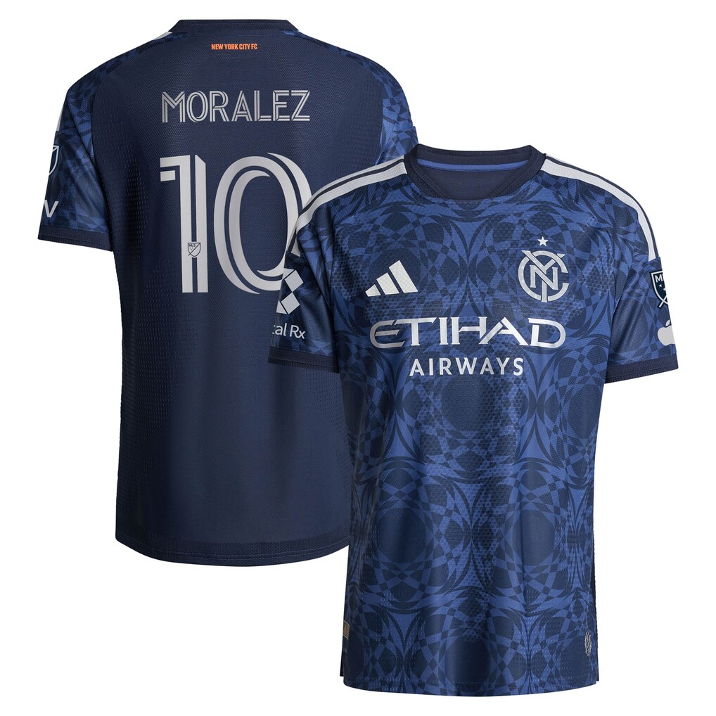 Men's New York City FC Maximiliano Moralez adidas Blue 2026 The All Nations Kit On-Field Authentic Patch Jersey - Ujersey
