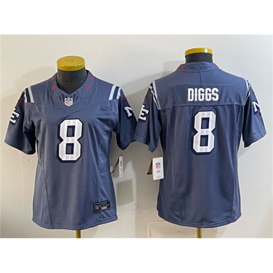 Youth New England Patriots #8 Stefon Diggs Navy 2025 “Rivalries” F.U.S.E Vapor Limited Football Stitched Jersey - Ujersey