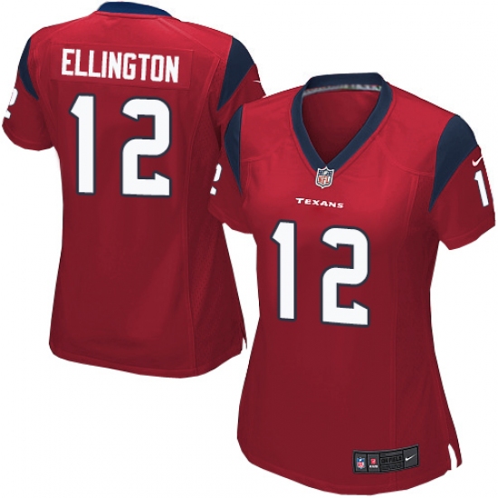 Women's Nike Houston Texans #12 Bruce Ellington Game Red Alternate NFL Jersey - Ujersey