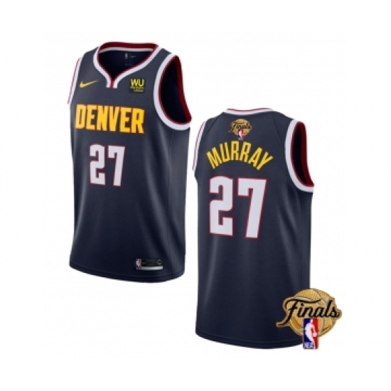 Men's Denver Nuggets #27 Jamal Murray Navy 2023 Finals Icon Edition Stitched Basketball Jersey - Ujersey