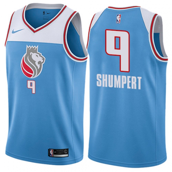 Youth Nike Sacramento Kings #9 Iman Shumpert Swingman Blue NBA Jersey - City Edition - Ujersey