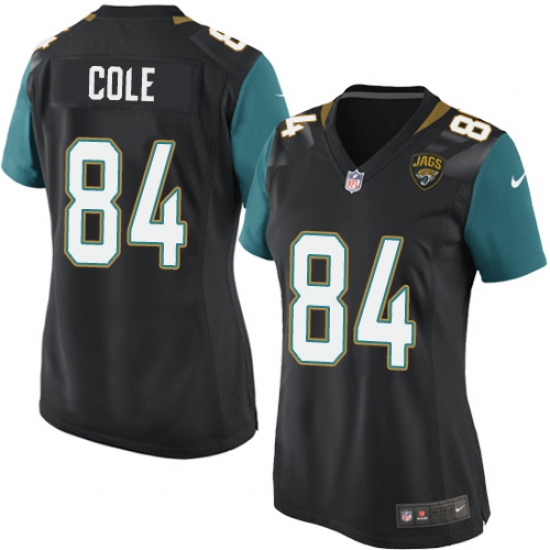 Women's Nike Jacksonville Jaguars #84 Keelan Cole Game Black Alternate NFL Jersey - Ujersey