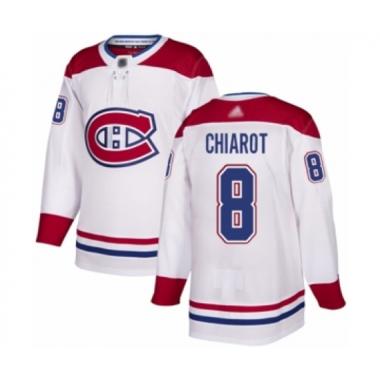Men's Montreal Canadiens #8 Ben Chiarot Authentic White Away Hockey Jersey - Ujersey