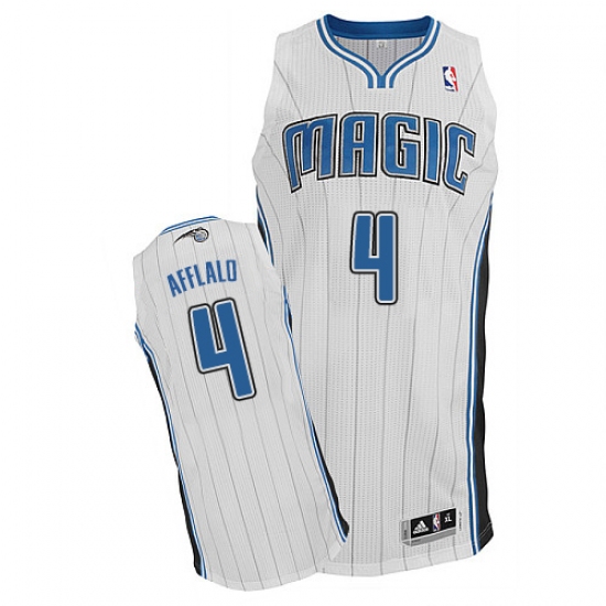 Men's Adidas Orlando Magic #4 Arron Afflalo Authentic White Home NBA Jersey - Ujersey