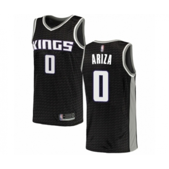 Women's Sacramento Kings #0 Trevor Ariza Swingman Black Basketball Jersey Statement Edition - Ujersey