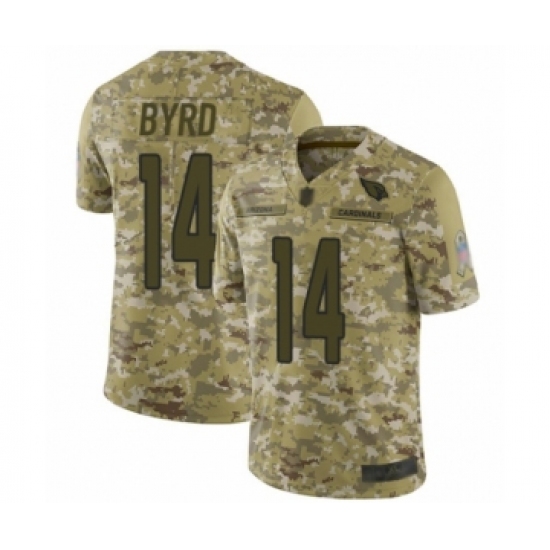 Men's Arizona Cardinals #14 Damiere Byrd Limited Camo 2018 Salute to Service Football Jersey - Ujersey