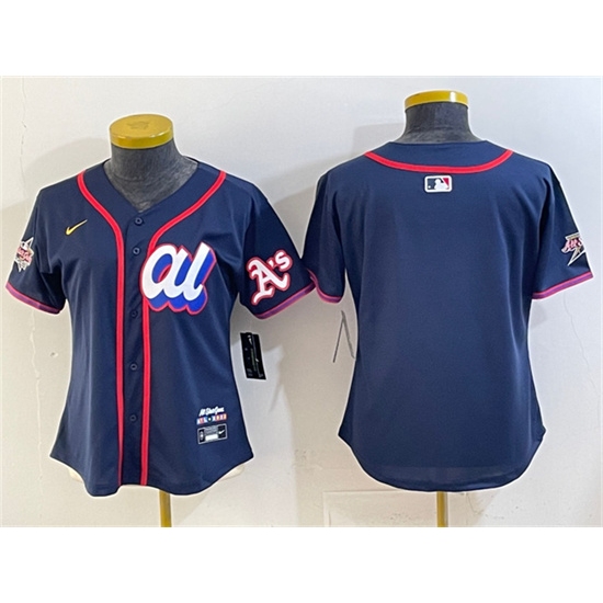Youth American League Oakland Athletics Blank Navy 2025 All-Star Edition Limited Stitched Baseball Jersey