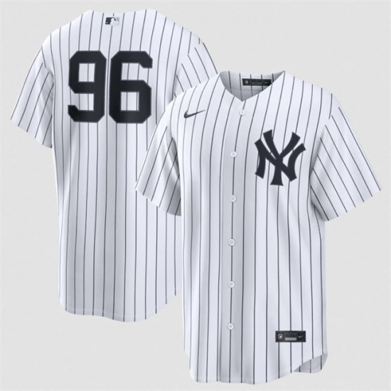 Men's New York Yankees #96 George Lombard Jr White No Name Home Limited Stitched Baseball Jersey - Ujersey