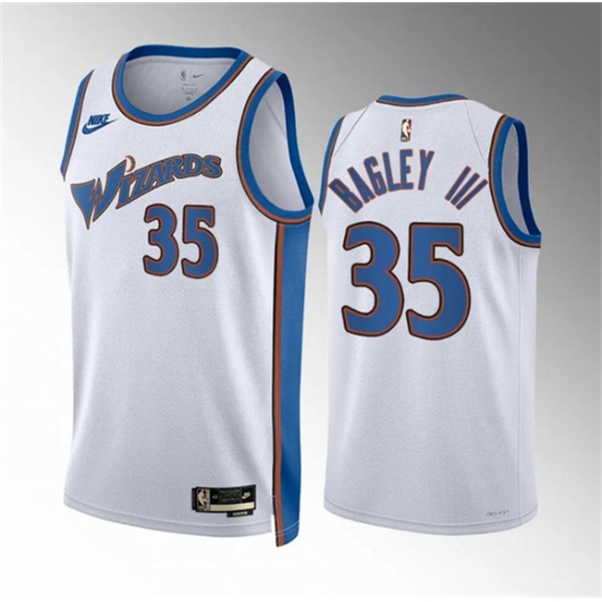 Men's Washington Wizards #35 Marvin Bagley III White Classic Edition Stitched Basketball Jersey - Ujersey