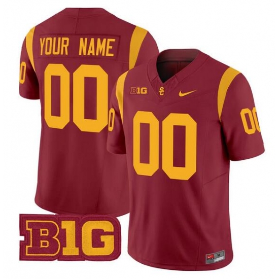 Men's USC Trojans ACTIVE PLAYER Custom Red 2024 F.U.S.E. Vapor Limited Stitched Jersey - Ujersey