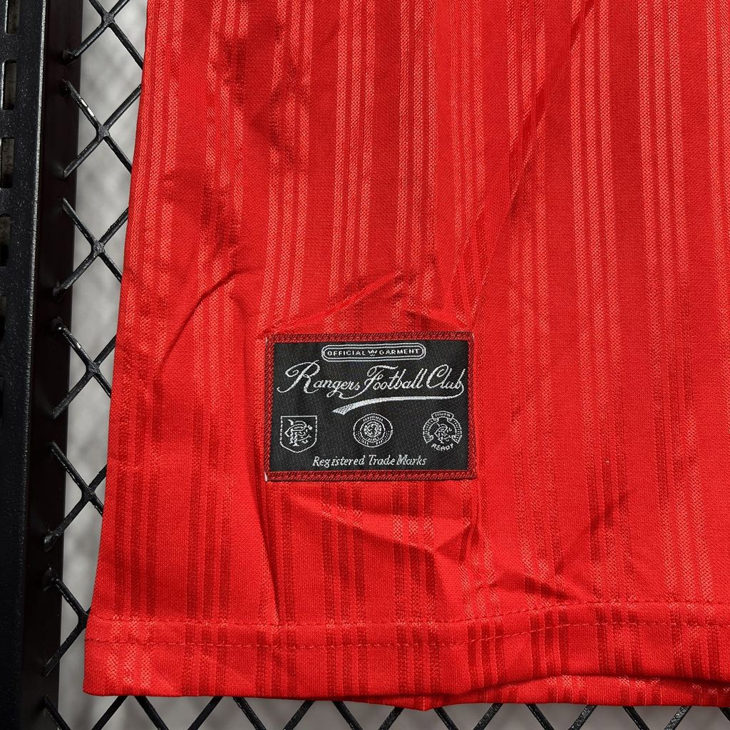 Rangers FC Retro Soccer Jersey Away Custom Shirt 1995-96 - Ujersey Shop