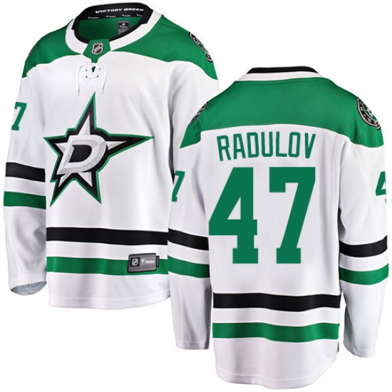 Youth Dallas Stars #47 Alexander Radulov Authentic White Away Fanatics Branded Breakaway NHL Jersey