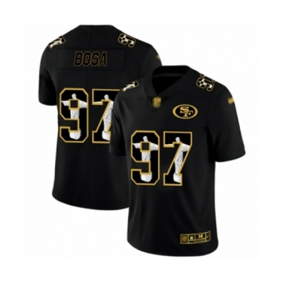 Men's San Francisco 49ers #97 Nick Bosa Black Jesus Faith Limited Football Jersey - Ujersey