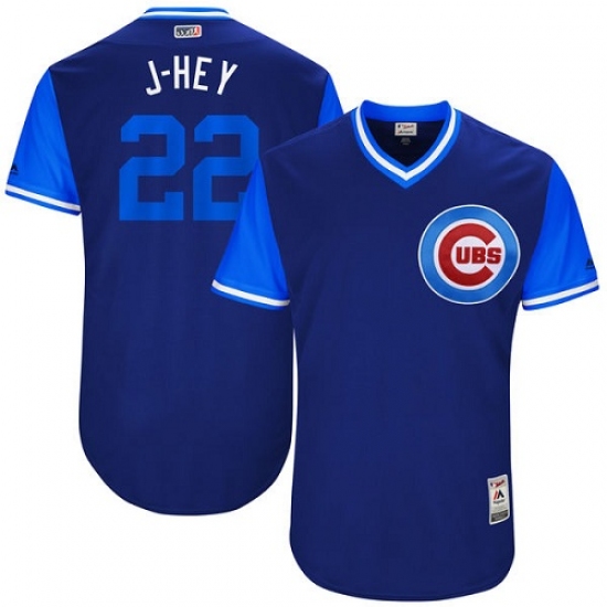 Men's Majestic Chicago Cubs #22 Jason Heyward 