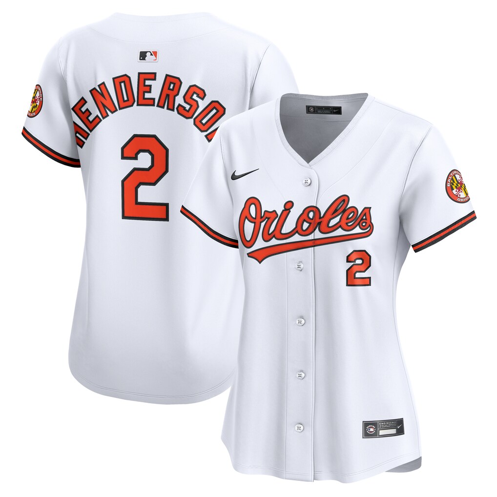 Women's Baltimore Orioles Gunnar Henderson Nike White Home Limited Player Jersey - Ujersey Shop