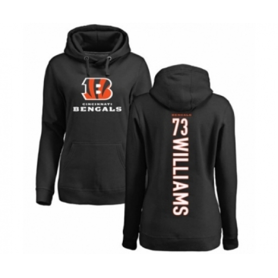 Football Women's Cincinnati Bengals #73 Jonah Williams Black Backer Pullover Hoodie - Ujersey