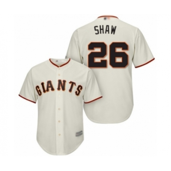Youth San Francisco Giants #26 Chris Shaw Authentic Cream Home Cool Base Baseball Player Jersey - Ujersey