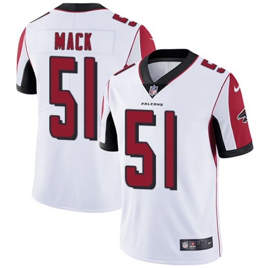 Youth Nike Atlanta Falcons #51 Alex Mack White Vapor Untouchable Limited Player NFL Jersey - Ujersey