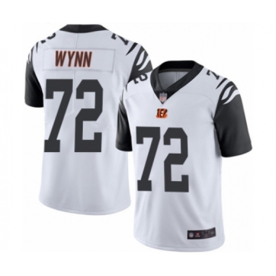 Men's Cincinnati Bengals #72 Kerry Wynn Limited White Rush Vapor Untouchable Football Jersey - Ujersey