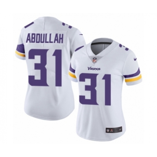 Women's Nike Minnesota Vikings #31 Ameer Abdullah White Vapor Untouchable Limited Player NFL Jersey - Ujersey